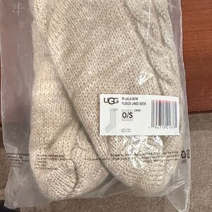 UGG Cream Gold - Laila Bow Fleece Lined Sock